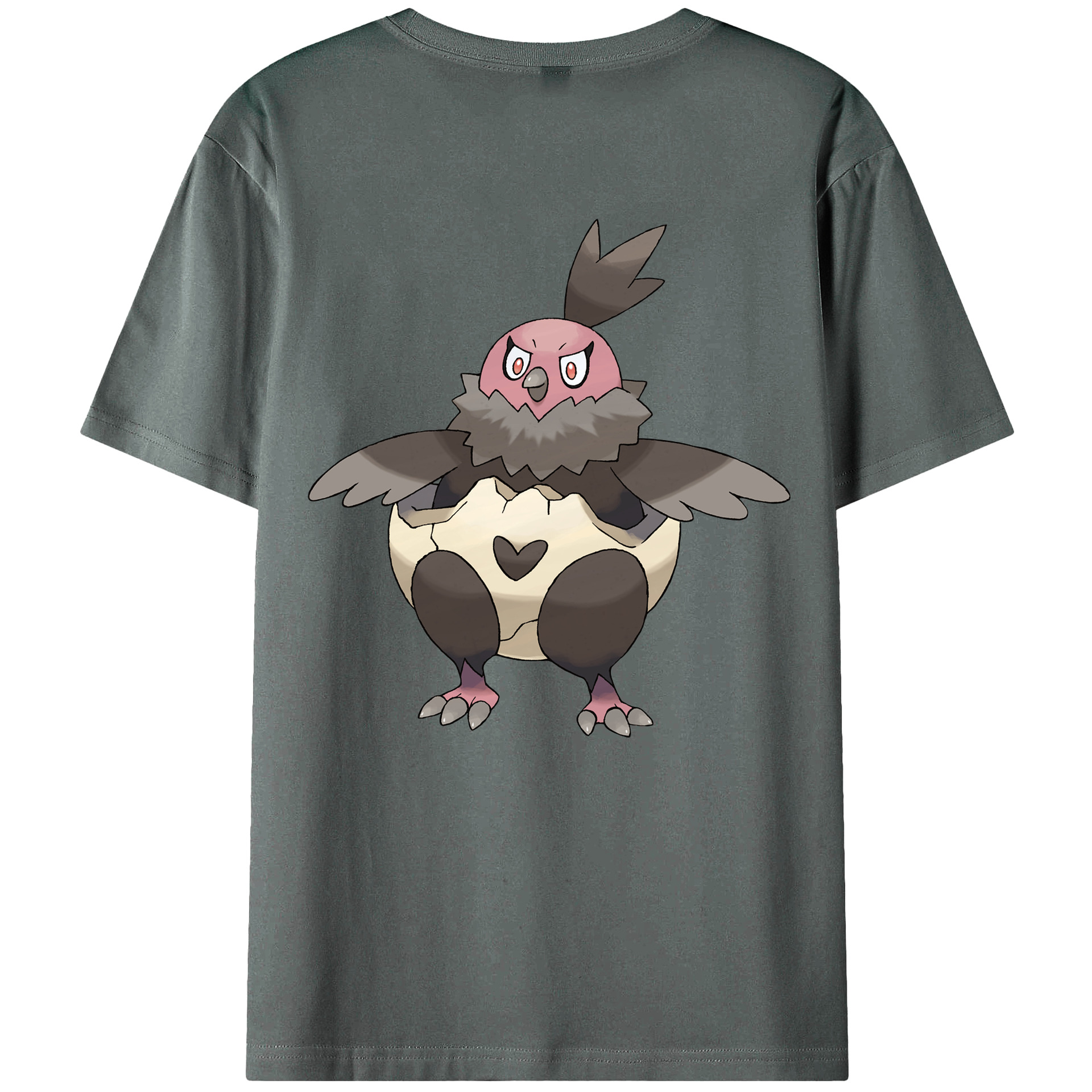（画像用） ポケットモンスター Pokémon 綿100％ メンズ半袖Tシャツ（バックプリント） 通気性